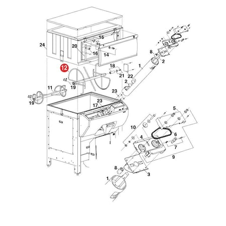 Follett Agitator, Upper 00110197